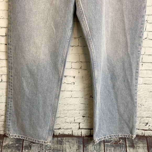 Reformation Baggy Jeans Light Wash Tahoe Rigid Denim Button Fly 10157 Jeans 31 - Picture 8 of 16